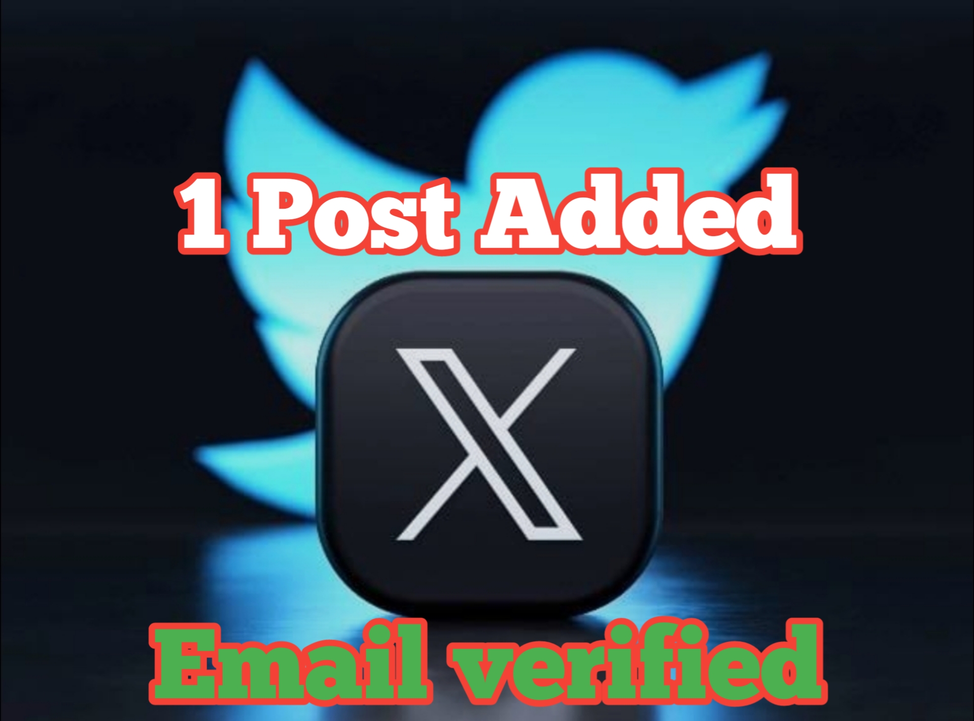Twitter Accounts with 1 Post | Email Access