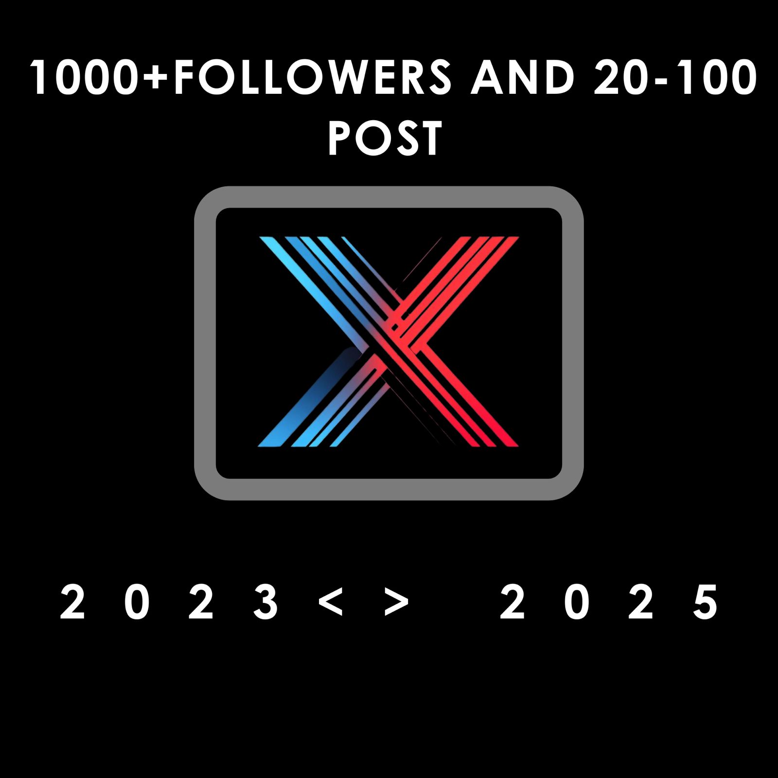 Twitter Account 2023 with 1000+ real followers and 20 to 100 Posts, Profile fullness: Fully, login : username,password,2FA