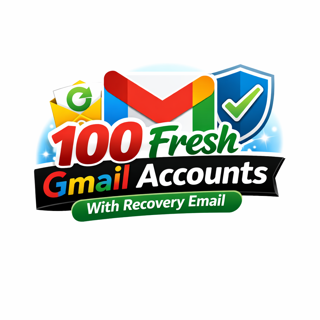 Bulk 100 Gmail Accounts with Recovery Email