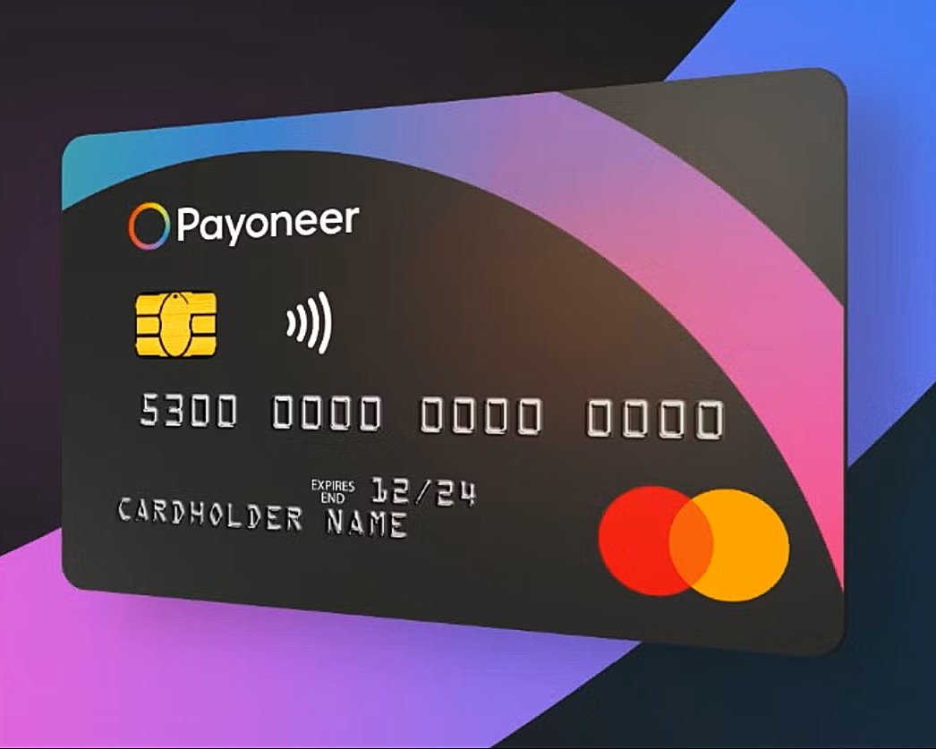 Payoneer account with 5 virtual cards | document verified