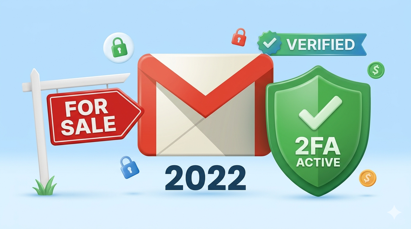 2022 Old Gmail With 2fa Key Active