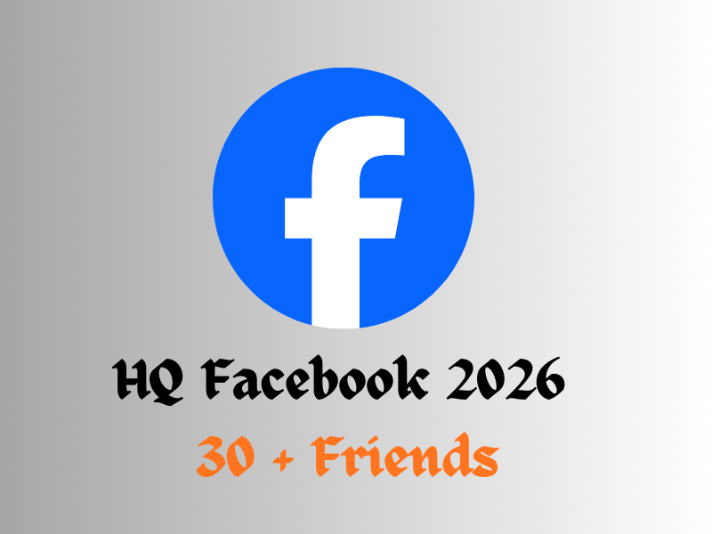 ✅ Facebook 2026 With 30+ Friends ✅ Email Verify ✅ 2FA Set ✅
