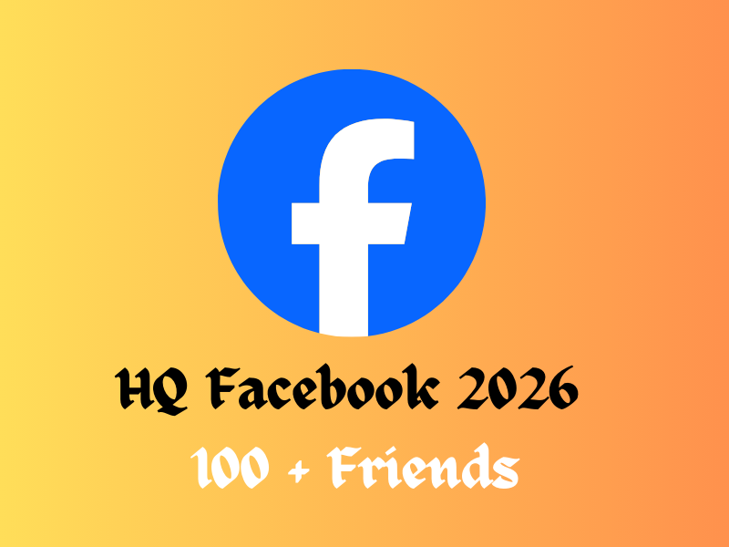 ✅ Facebook 2026 With 100+ Friends ✅ Email Verify ✅ 2FA Set ✅