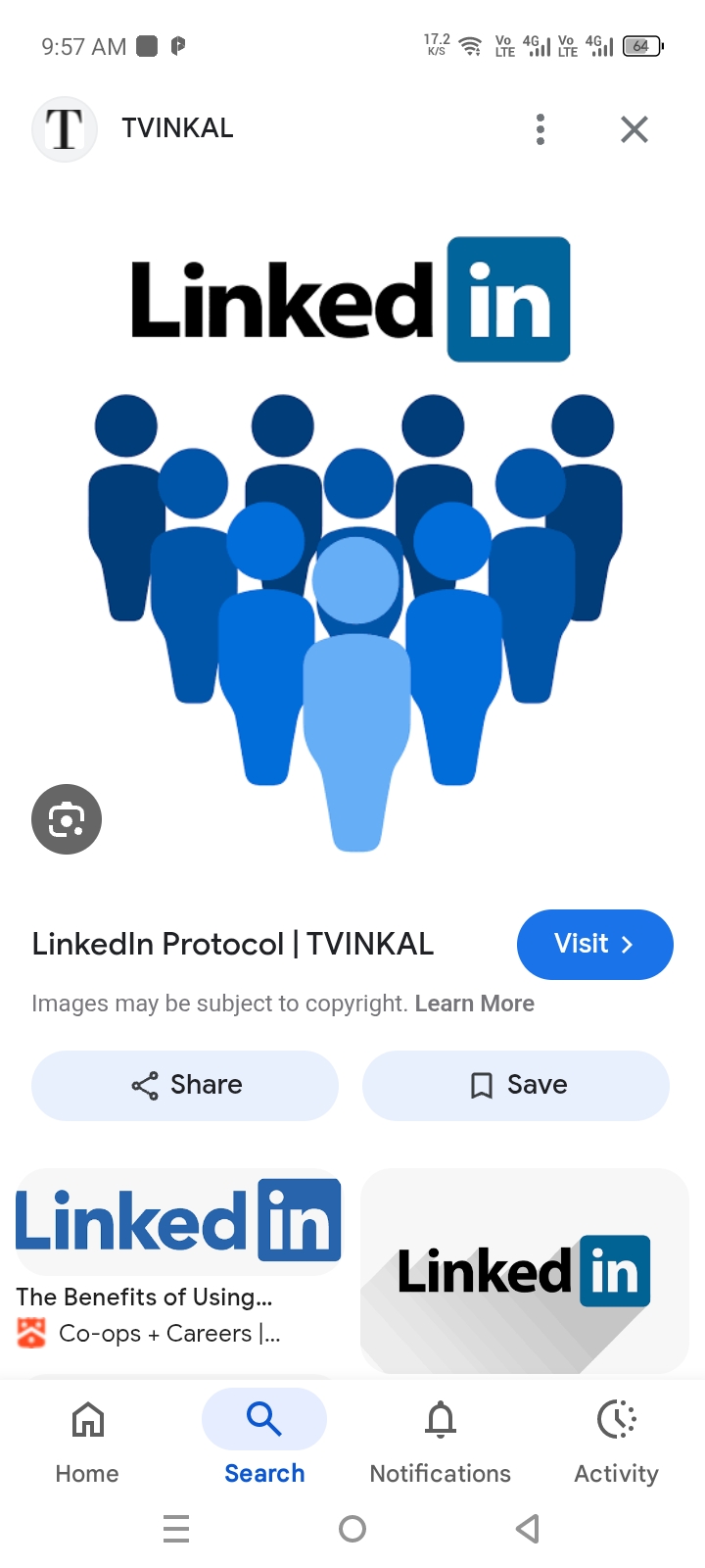 Fresh LinkedIn account