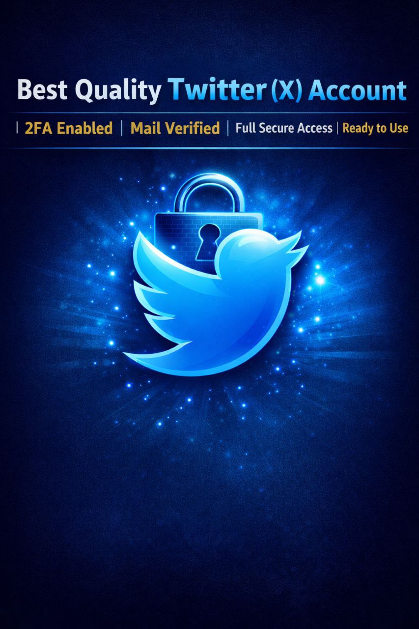 Best Quality Twitter (X) Account | 2FA Enabled | Mail Verified | Full Secure Access | Ready to Use