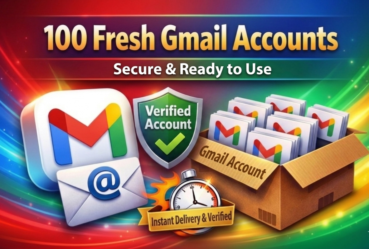 100 Fresh Gmail Accounts – Verified Account | Ready to Use | Secure Accounts