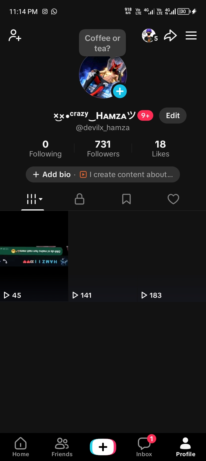 TikTok Pakistan account