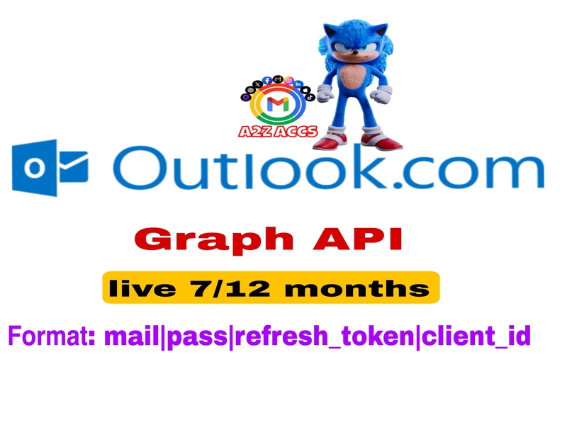 Outlook Trusted - OAuth2 [Graph API] Live 7/12 Months (Random Skip)|100% Genuine