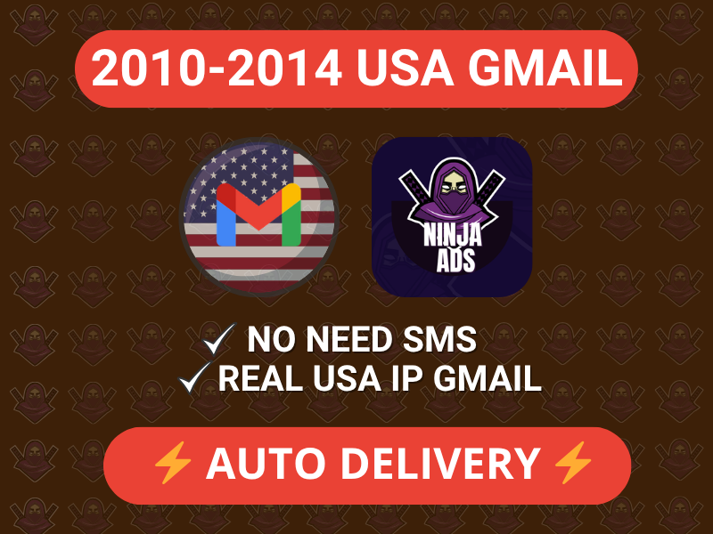 2010-2014 | GMAIL | REAL USA | 2FA | NO NEED SMS