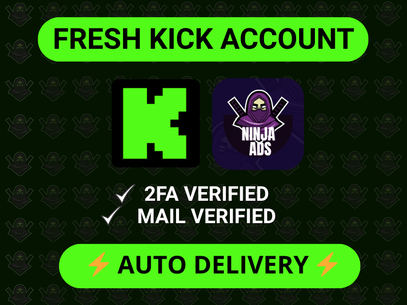 FRESH | KICK ACCOUNT | 2FA | MAIL VERIFIED