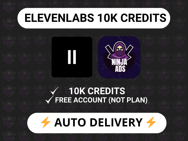 FRESH | FREE ACC | ELEVENLABS + 10K CREDITS