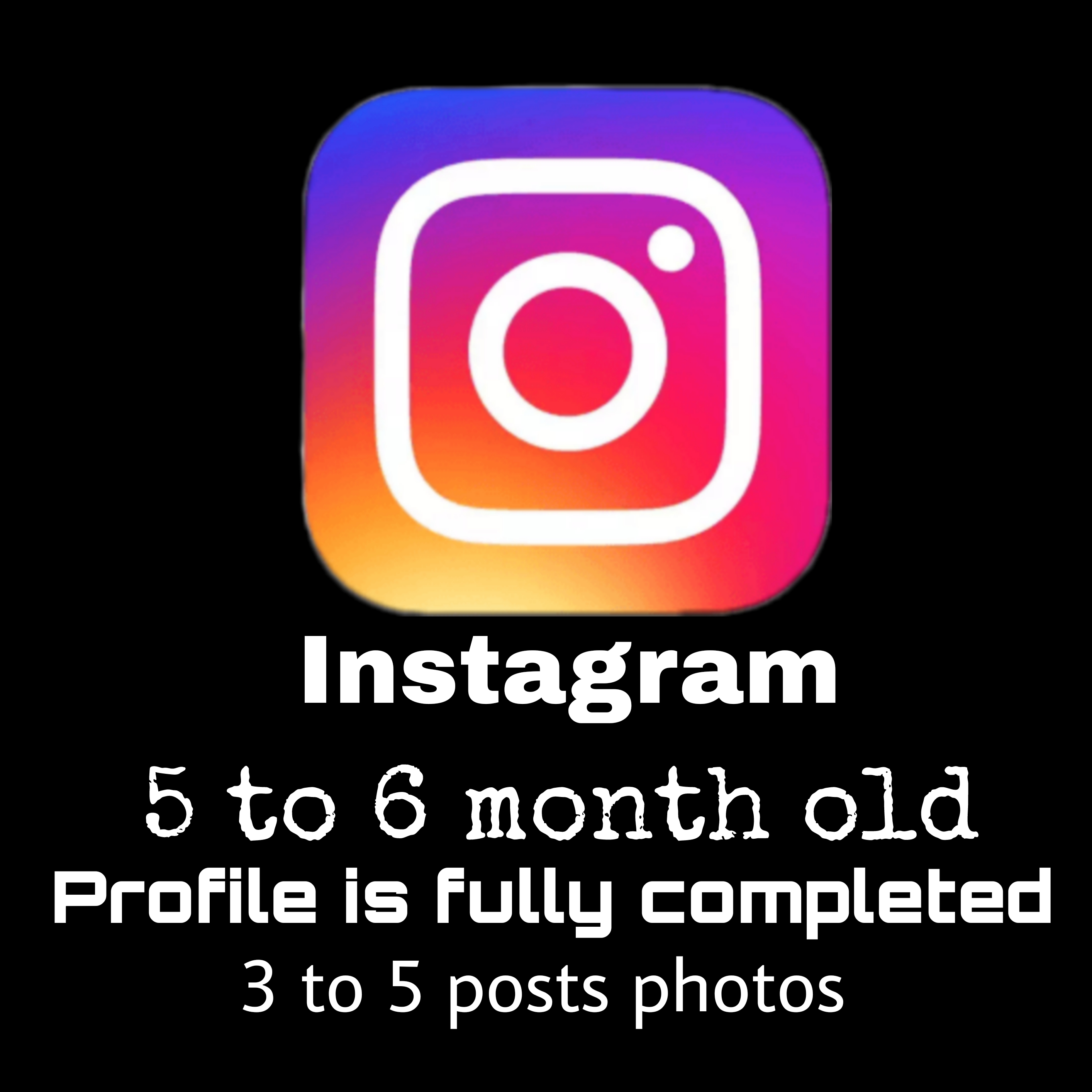 5 to 6 month old Instagram Account verified with mail